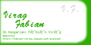 virag fabian business card